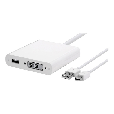 Mini DisplayPort to Dual-Link Display Adapter with USB Extension Image 1