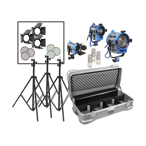 150/300/650 Lighting Kit with wheeled case Image 0