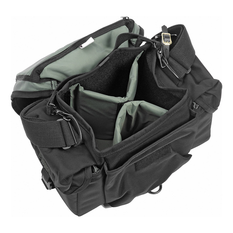 J-3 Journalist Ballistic Super Compact Shoulder Bag - Black Image 1