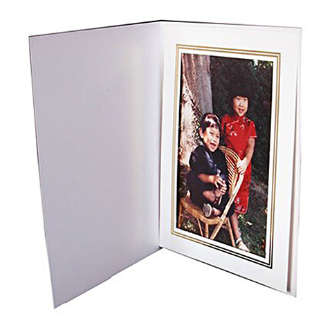 White Photo Folder 4x6 in. Image 0