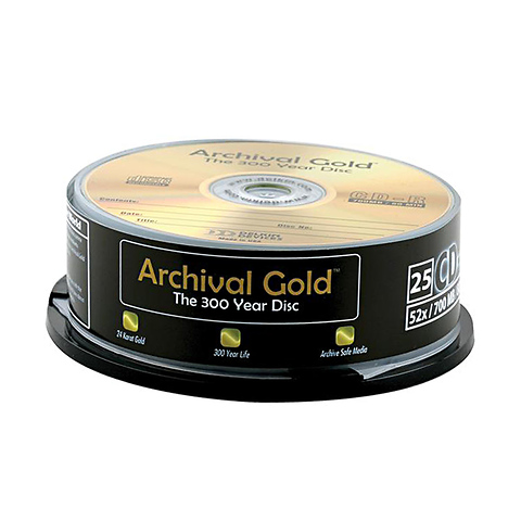 Archival Gold CD-R 25-Pack Spindle Image 0