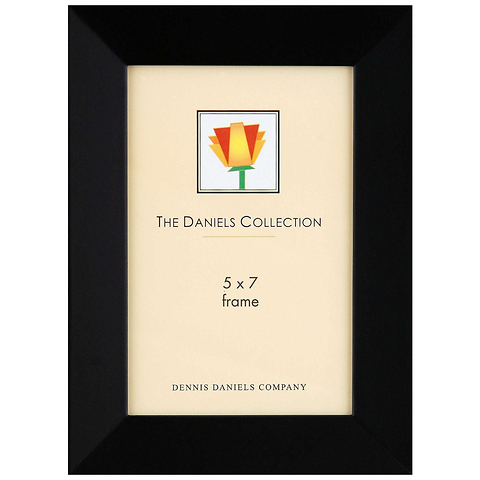 Angled Wood Frame Ebony Black 5 x 7 in. Image 0