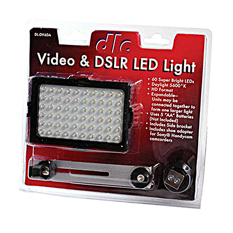 60 LED DSLR/Video Light - FREE GIFT with Qualifying Purchase Image 0