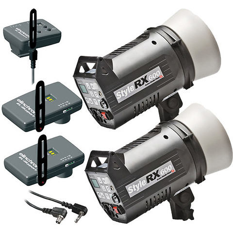 Digital Style Combo 600RX Two Monolight Kit with EL Skyport Image 0