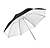41in. White Umbrella with Vinyl Black Backing