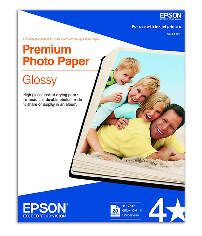 Premium Glossy Photo Ink Jet Paper, 11x14in. - 20 sheets Image 0
