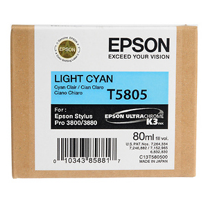 Light Cyan 80ml for Stylus Pro 3800 / 3880 Printer (T580500)
