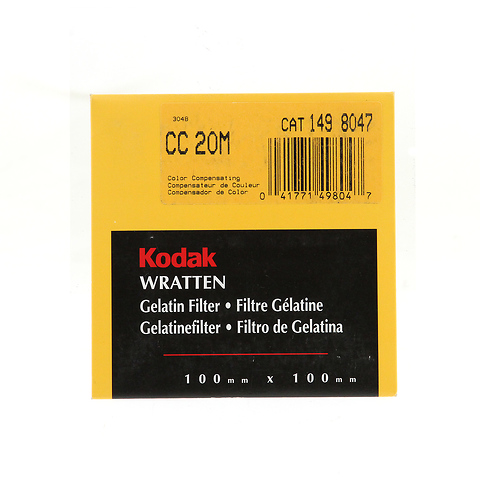 100mm CC20M Magenta Color Compensating Wratten Gel Filter Image 0