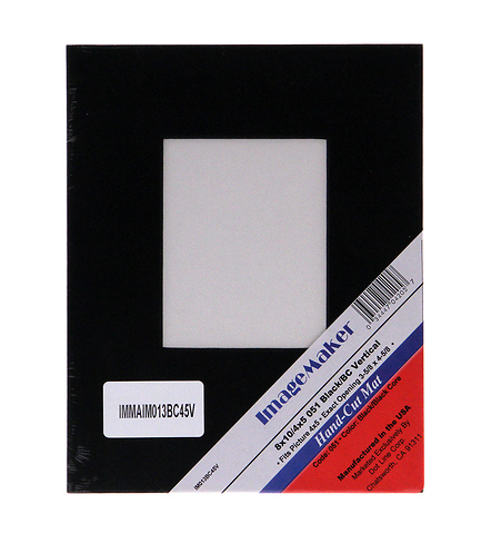 8 x 10 Black Matte w/4x5 Window Image 0
