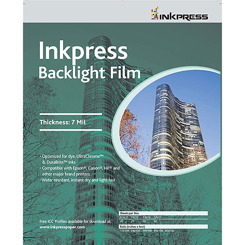 Backlight Film 13 x 19 In. 20 Sheets Image 0