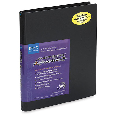 4 x 6 in. Art Profolio Advantage Presentation/Display Book - Black Image 0