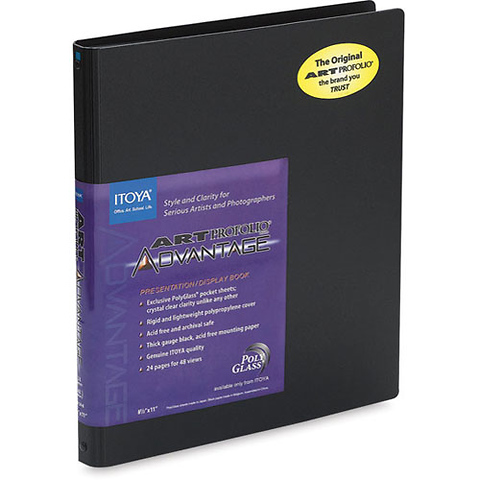 5 x 7 in. Art Profolio Advantage Presentation/Display Book - Black Image 0