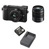 Lumix DMC-GX85 Mirrorless Micro Four Thirds Digital Camera with 12-32mm Lens, 45-150mm Lens Kit (Black), and DMW-ZSTRV Battery & Charger Travel Pack Thumbnail 0