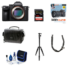 Alpha a7 III Mirrorless Digital Camera Body with DELUXE Accessory Kit Image 0