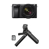 Alpha a6400 Mirrorless Digital Camera with 18-135mm Lens (Black) and Vlogger Accessory Kit Thumbnail 0