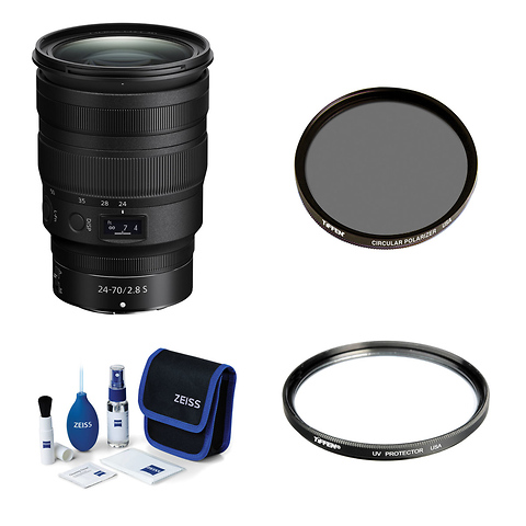 NIKKOR Z 24-70mm f/2.8 S Lens with Filters and Cleaning Kit Image 0