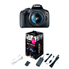 EOS Rebel T7 Digital SLR Camera with 18-55mm Lens w/Canon Webcam Starter Kit and FREE Memory Card Thumbnail 0