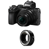 Z 50 Mirrorless Digital Camera with 16-50mm Lens and FTZ II Mount Adapter Thumbnail 0