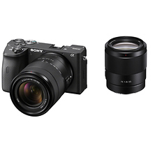 Alpha a6600 Mirrorless Digital Camera with 18-135mm Lens (Black) and FE 35mm f/1.8 Lens Image 0