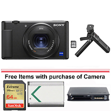 ZV-1 Digital Camera (Black) with Sony Vloggers Accessory Kit (ACC-VC1) Image 0