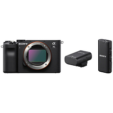Alpha a7C Mirrorless Digital Camera Body (Black) with ECM-W2BT Camera-Mount Digital Bluetooth Wireless Microphone System Image 0