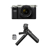 Alpha a7C Mirrorless Digital Camera with 28-60mm Lens (Silver) and Vlogger Accessory Kit Thumbnail 0