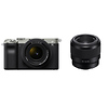 Alpha a7C Mirrorless Digital Camera with 28-60mm Lens (Silver) and FE 50mm f/1.8 Lens Thumbnail 0