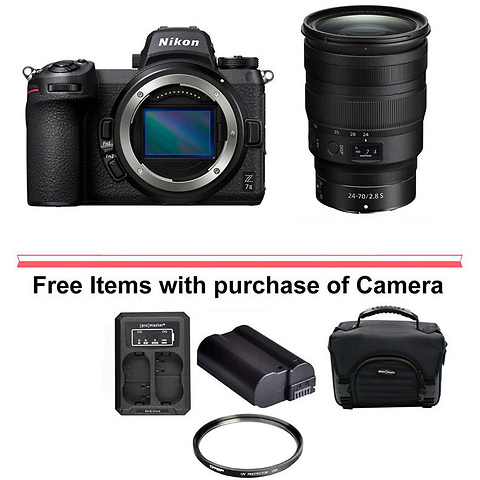 Z 7II Mirrorless Digital Camera Body with NIKKOR Z 24-70mm f/2.8 S Lens Image 0