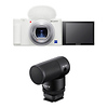 ZV-1 Digital Camera (White) with Sony Vlogging Microphone (ECM-G1) Thumbnail 0
