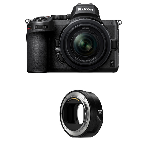 Z 5 Mirrorless Digital Camera with 24-50mm Lens and FTZ II Mount Adapter Image 0