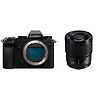 Lumix DC-S5 Mirrorless Digital Camera Body (Black) with Lumix S 85mm f/1.8 Lens Thumbnail 0