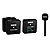 Wireless GO II 2-Person Compact Digital Wireless Microphone System/Recorder (2.4 GHz, Black) with Interview GO Handheld Mic Adapter