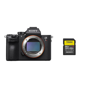 Alpha a7R IIIA Mirrorless Digital Camera Body with Sony 64GB SF-G Tough UHS-II Memory Card
