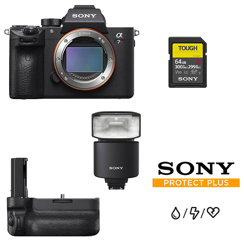 Alpha a7R IIIA Mirrorless Digital Camera Body with Sony Accessories Image 0