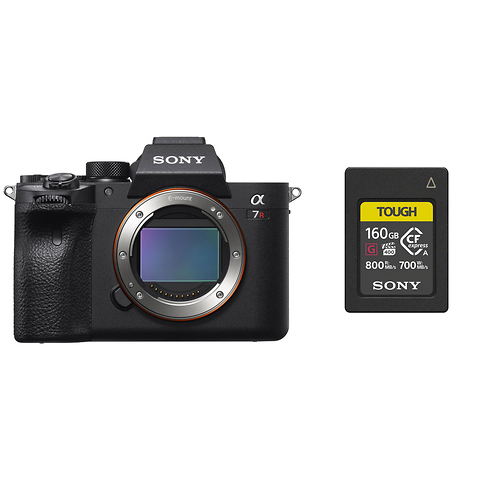 Alpha a7R IV Mirrorless Digital Camera Body w/Sony 160GB CFexpress Type A TOUGH Memory Card Image 0