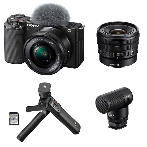 Sony Alpha ZV-E10 Kit Mirrorless Vlog Camera with 16-50mm Lens