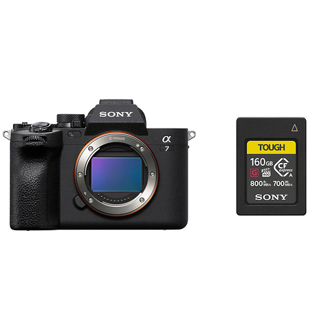 Alpha a7 IV Mirrorless Digital Camera Body with 160GB CFexpress Type A TOUGH Memory Card Image 0