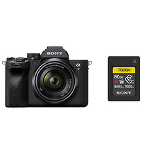 Alpha a7 IV Mirrorless Digital Camera with 28-70mm Lens and 80GB CFexpress Type A TOUGH Memory Card Image 0