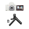 ZV-1F Vlogging Camera (White) with Sony Vlogger's Accessory KIT (ACC-VC1) Thumbnail 0