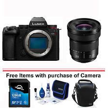 Lumix DC-S5 II Mirrorless Digital Camera Body (Black) with Lumix 14-28mm f/4-5.6 Macro Lens for Leica L Image 0