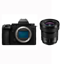 Lumix DC-S5 IIX Mirrorless Digital Camera Body (Black) and Lumix 14-28mm f/4-5.6 Macro Lens Image 0