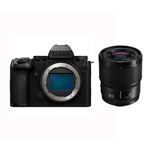 Lumix DC-S5 IIX Mirrorless Digital Camera Body (Black) and Lumix S 35mm f/1.8 Lens Image 0