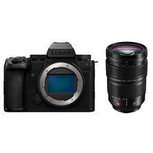 Lumix DC-S5 IIX Mirrorless Digital Camera Body (Black) with Lumix S PRO 24-70mm f/2.8 Lens Image 0
