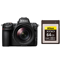 Z 8 Mirrorless Digital Camera with 24-120mm f/4 Lens and Nikon 64GB XQD Memory Card Image 0