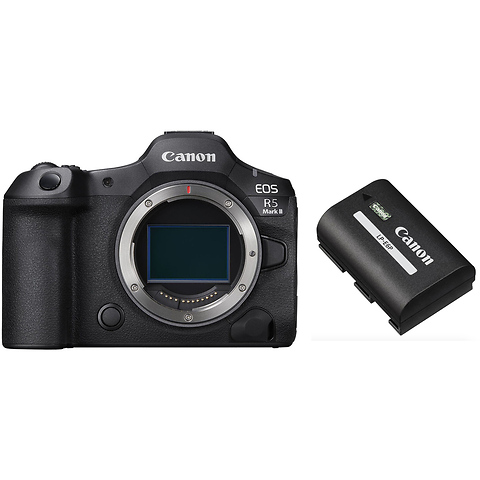 EOS R5 Mark II Mirrorless Digital Camera Body with Canon LP-E6P Rechargeable Lithium-ion Battery Image 0