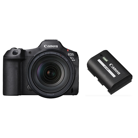 EOS R5 Mark II Mirrorless Digital Camera with 24-105mm f/4L Lens and Canon LP-E6P Rechargeable Lithium-ion Battery Image 0