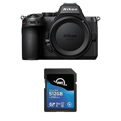 Z5II Mirrorless Digital Camera Body with Other World Computing 512GB Atlas Pro UHS-II SDXC Memory Card Image 0