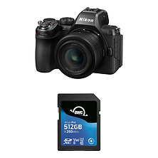 Z5II Mirrorless Digital Camera with 24-50mm Lens and Other World Computing 512GB Atlas Pro UHS-II SDXC Memory Card Image 0