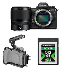 Z6III Mirrorless Digital Camera with 50mm f/1.4 Lens, SmallRig Cage Kit, and Delkin Devices 512GB POWER 4.0 CFexpress Type B Memory Card Image 0