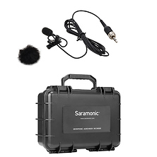 K9-Lavalier Miniature Omnidirectional Lavalier Microphone with Locking 3.5mm TRS Connector and SR-C8 Watertight Dustproof Carry-On Case Image 0